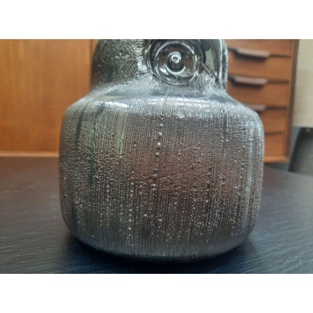 Silver Silver Ceramic Owl by Aldo Londi for Bitossi, Italy, 1970s For Sale - Image 8 of 12