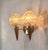 1960s Double Wall Sconce in Molded Glass and Teak, 1960s For Sale - Image 5 of 7