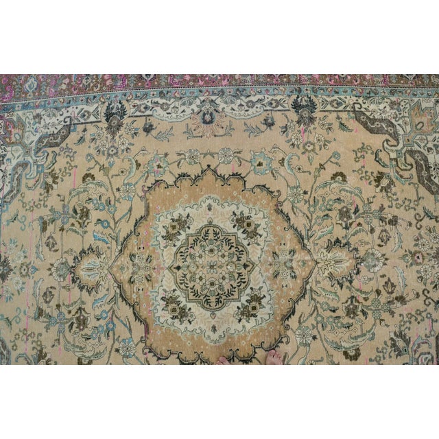 Mid 20th Century Oushak Turkish Oversize Anatolian Carpet For Sale - Image 4 of 10