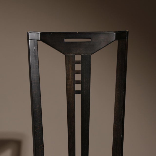 High-Back Gallery Chair by U. Asnago & A. Pozzi for Giorgetti, Italy, 1970s For Sale - Image 10 of 11
