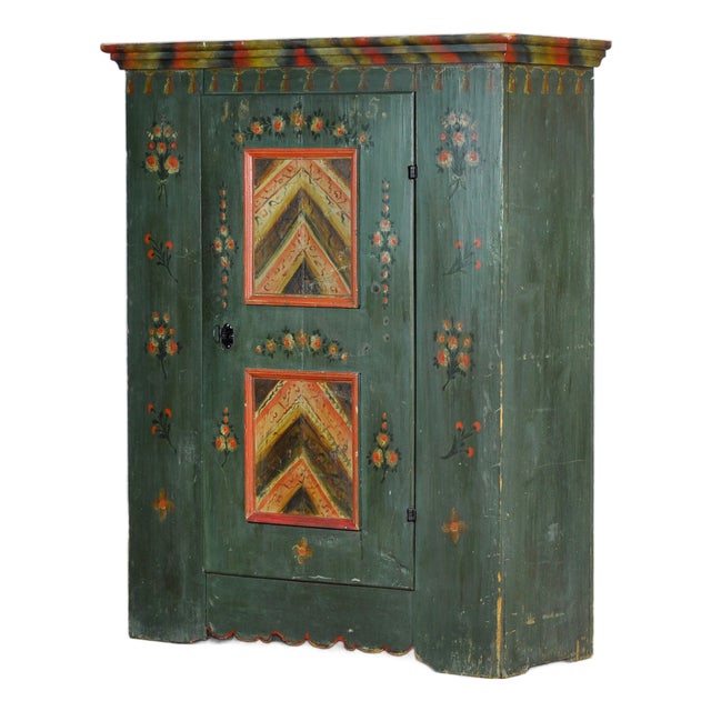 Antique German Pine Bridal Cabinet, 1815 For Sale