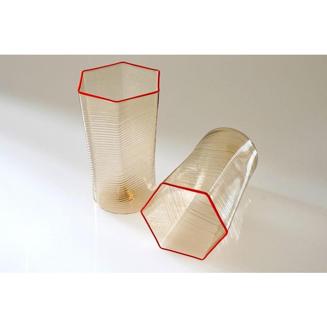 Esagonali Tumblers and Pitcher in Murano Glass, Set of 13 For Sale - Image 17 of 18