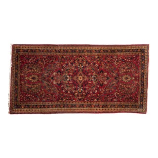 Vintage German Sarouk Rug Runner - 2'1" X 4'1" For Sale