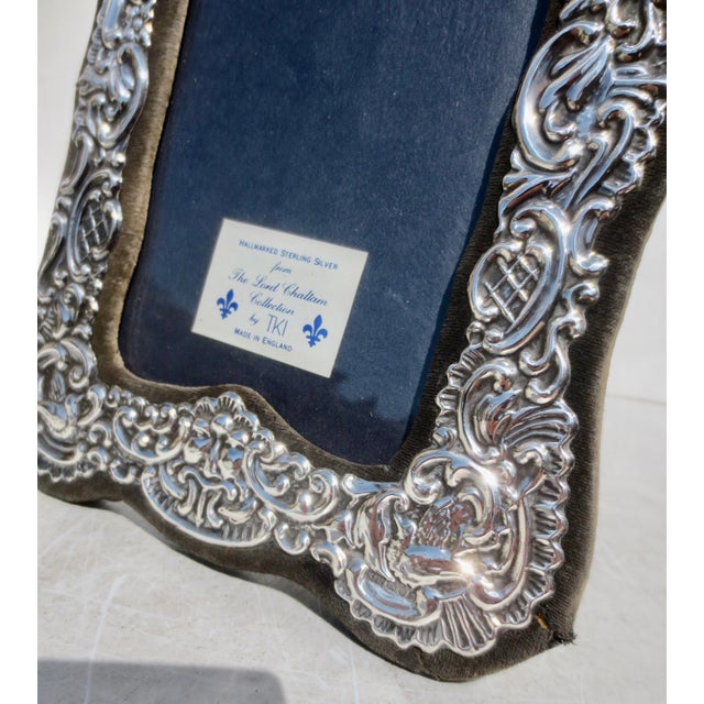 Late 20th Century T K I "Lord Chatham Collection" Sterling Silver Photo Frame For Sale - Image 5 of 7