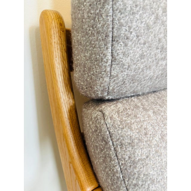 Vintage Oak Lounge Armchair, West Europe, 1970s For Sale - Image 11 of 15