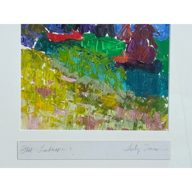 Exceptional Mid-Century Original Oil on Paper - Sally Turner For Sale - Image 6 of 8