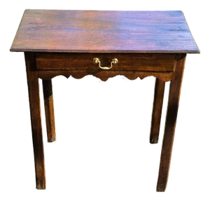 19th Century George III Oak Lowboy Table