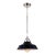 Regina Andrew Maine Large Navy Blue & Nickel Ceramic Pendant Light For Sale