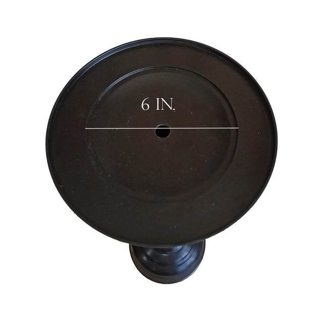 Tall Bronze Candlestick With Removable Top, 32 Inches For Sale - Image 13 of 18