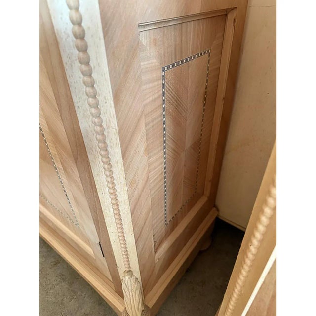 Walnut Cupboard with Cherry Inlays in Natural Raw Wood from Simoeng For Sale - Image 11 of 12