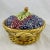 Sarraguemines French Majolica Sarreguemines Basket of Grapes Covered Tureen For Sale - Image 4 of 13