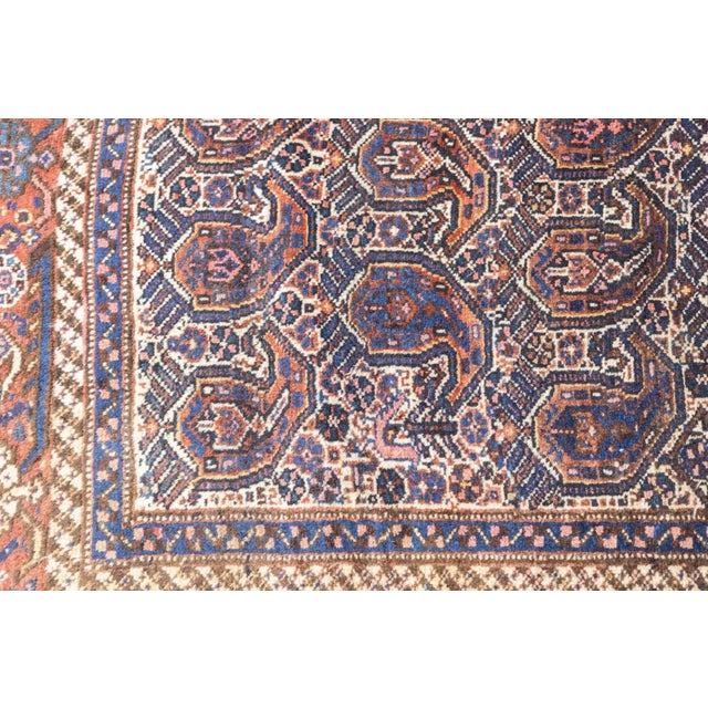 Antique Afshar Rug 5'2'' x 6' For Sale - Image 12 of 12