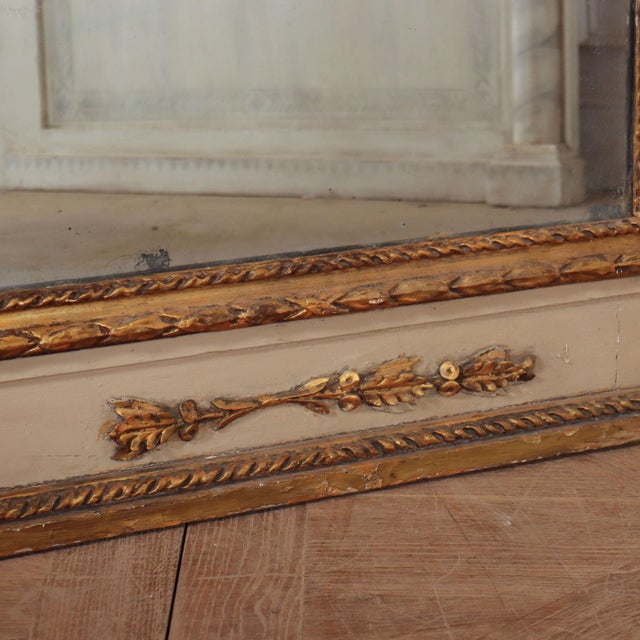 French Painted Trumeau Mirror For Sale - Image 10 of 15