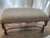 Kreiss Collection Original Beige Gorgeous Large Ottoman Studded With Wood Legs For Sale - Image 12 of 12