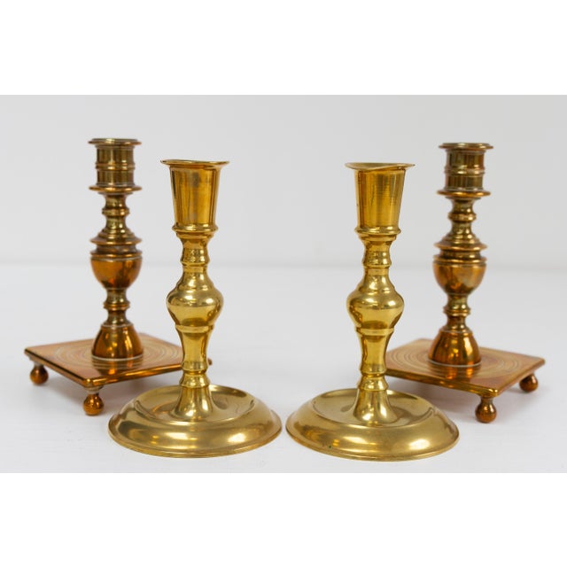 Antique Danish Brass Candlesticks, 1890s, Set of 4 For Sale - Image 17 of 17