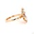 Metal 0.71 Carat Rose Cut White Diamond Brown Diamond Gold Ring, Size 6.5 For Sale - Image 7 of 9