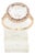 Suzanne Kalan Couture 14k Rose Gold White Topaz and Diamond Halo Ring, Size 8.5 For Sale