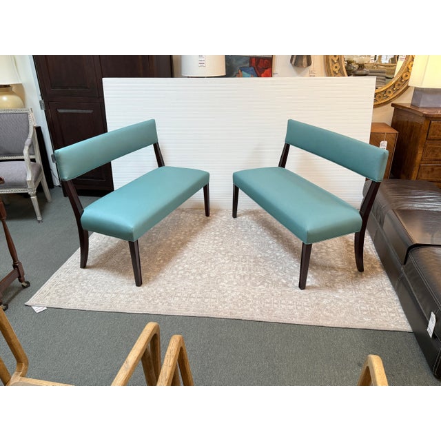 2010s Roberto Barahona Custom Performance Fabric Bench For Sale - Image 5 of 12