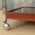 Vintage Teak Side Table on Rolls For Sale - Image 3 of 7