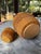 Vintage Nantucket Woven Sewing Basket With Moving Handle, Drawstring Liner & Matching Pin Cushion For Sale - Image 4 of 11