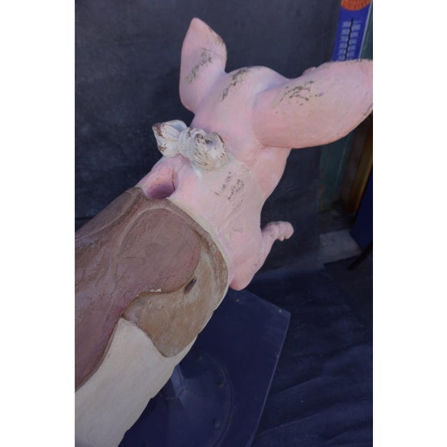 19th Century 19th Century French Carousel Pig For Sale - Image 5 of 9