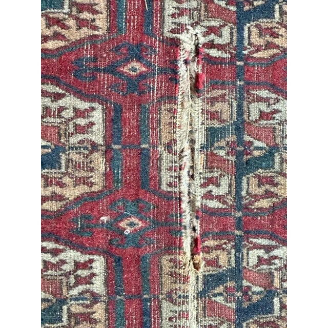 1920s Antique Distressed Bokhara Rug, 1920s For Sale - Image 5 of 18