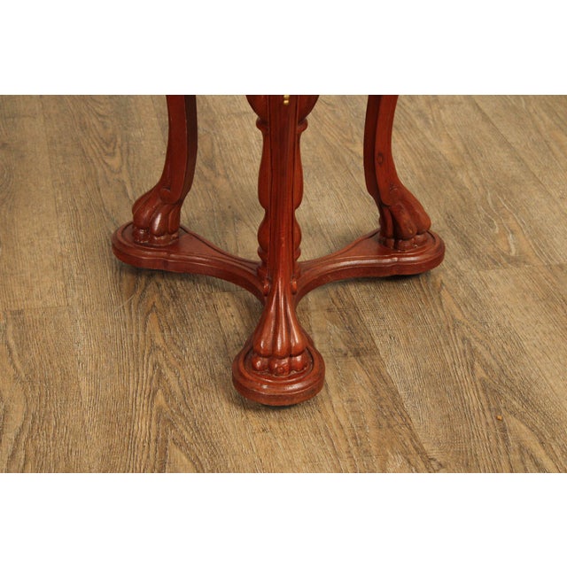 Venetian Carved and Partial Gilt Grotto Stool For Sale In Philadelphia - Image 6 of 12