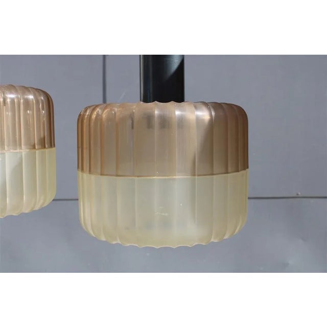 Hard Plastic and Metal Chandeliers from Stilux Milano, 1960, Set of 2 For Sale - Image 9 of 11