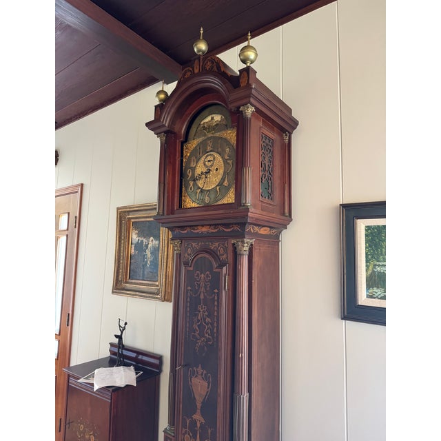 19th Century English Grandfather Clock For Sale - Image 4 of 4