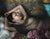 Languishing by Karen Offutt | Oil Painting of a woman reclining with flowers and soft textures For Sale