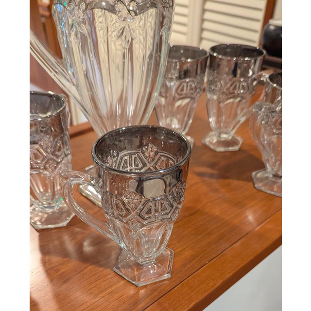 Glass Early 1900s Tiffin Glass Ware Set - Set of 7 For Sale - Image 7 of 9