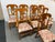 Fiddleback Splat Floral Dining Chairs, Set of Eight For Sale - Image 12 of 12
