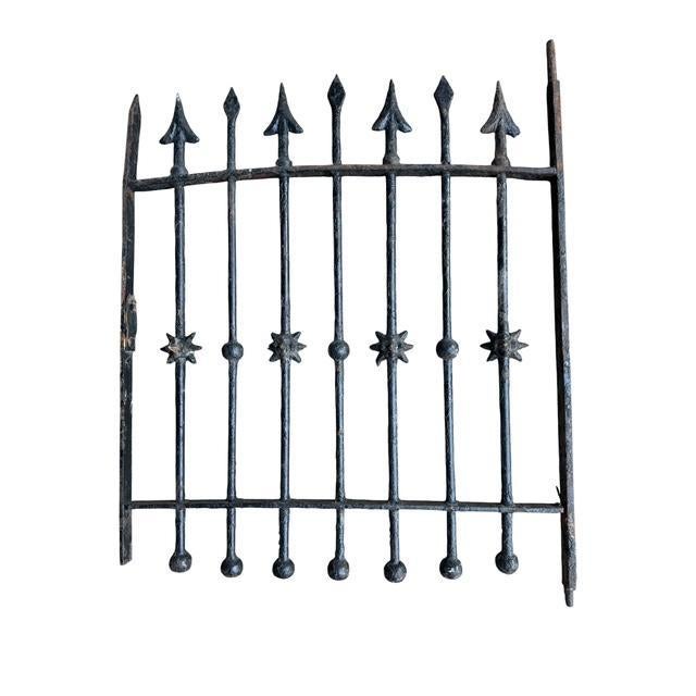 Unique iron victorian garden gate. Antique piece with age associated wear.