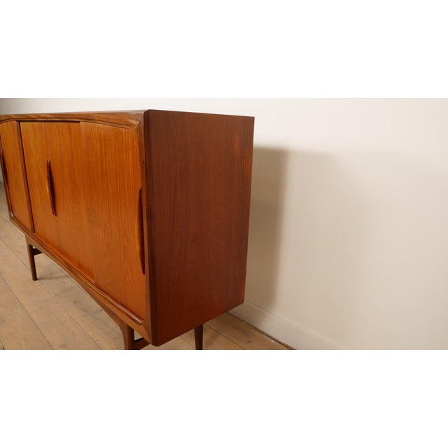 Vintage Danish Teak Highboard by Johannes Andersen for Silkeborg For Sale - Image 5 of 18