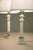 Hollywood Regency 1950s Neo Classic Hollywood Regency Modern Carrara Marble Corinthian Style Column Table Lamps - a Pair For Sale - Image 3 of 12