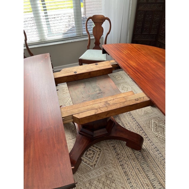 Cherry Dining Table and 8 Chairs From the Early 1900’s For Sale - Image 4 of 10