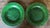 English Antique English Majolica Green Leaf Plates- Set of 2 For Sale - Image 3 of 8