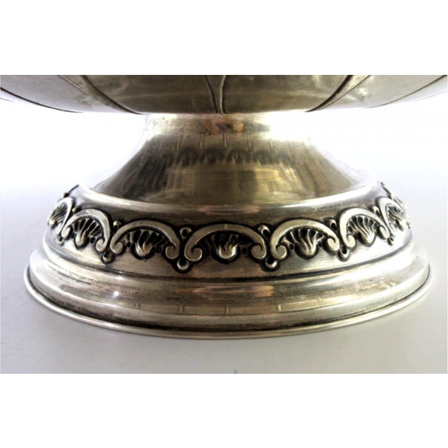 Metal Fruit Bowl with Corded Friezes For Sale - Image 7 of 9