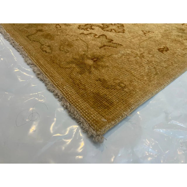 1980s Beige Oushak Runner, 3'3" X 12' For Sale In New York - Image 6 of 6
