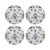 Royal Delft Purissima Vegan Leather Round Pebble Placemat, Set of 4 For Sale - Image 4 of 5