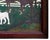 Textile Abstract Folk Art Western Figurative Painting of a Cowboy, Horses, and a Dog, Early 20th Century For Sale - Image 7 of 10