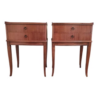 Early 20th Century Louis XVI Style Nightstands/Pair of Vintage Louis Style Side Tables For Sale