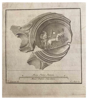Luigi Aloja, Mars In His Chariot, Etching, 18th Century
