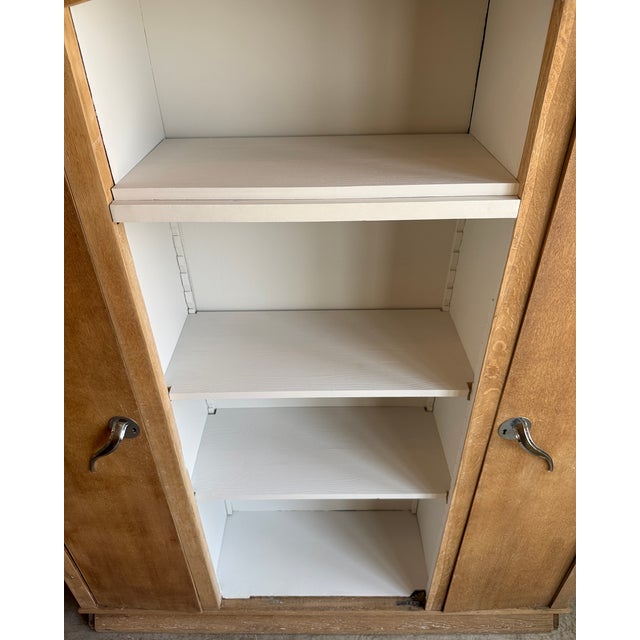 Art Deco Oak Bookcase, 1940s For Sale - Image 9 of 16