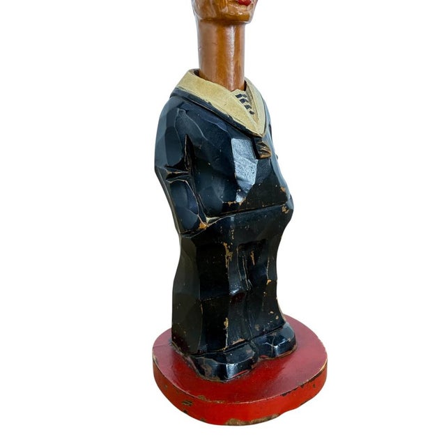 Antique Wooden Sailor Nutcracker, 1890s For Sale - Image 3 of 13