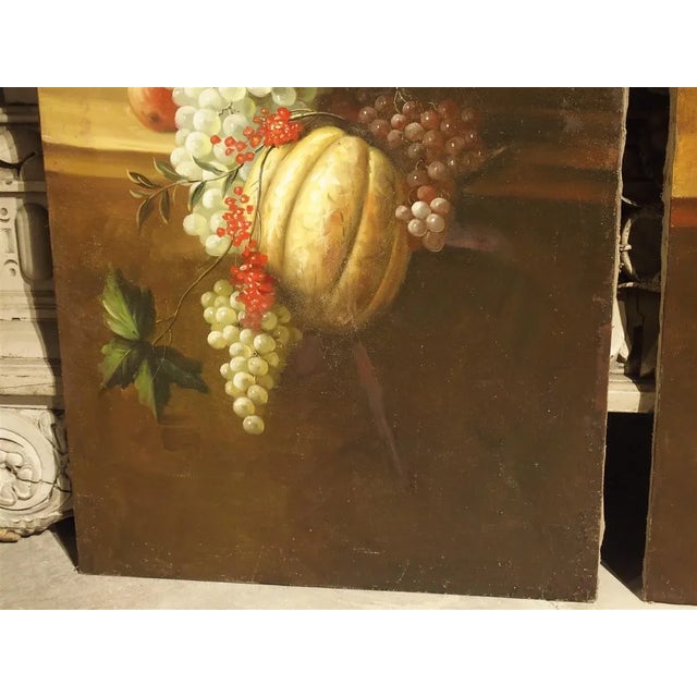 Tall Antique Italian Still Life Paintings, Circa 1900 - A Pair For Sale In Dallas - Image 6 of 13
