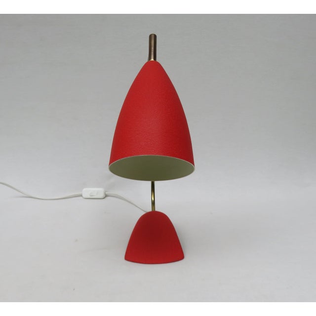 Red Table Lamp from Cosack, 1950s For Sale - Image 4 of 18