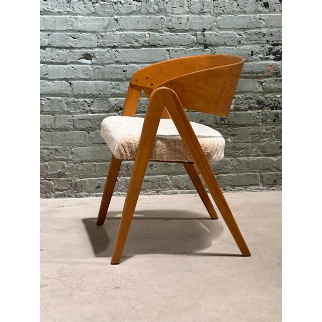 Wood Pair Alan Gould Compass Dining/Side Chairs, 1950 For Sale - Image 7 of 7