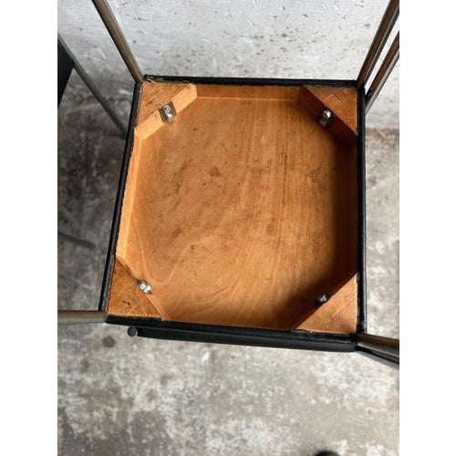 Black Mid-Century Modern Dining Chairs, 1950s, Set of 6 For Sale - Image 8 of 11