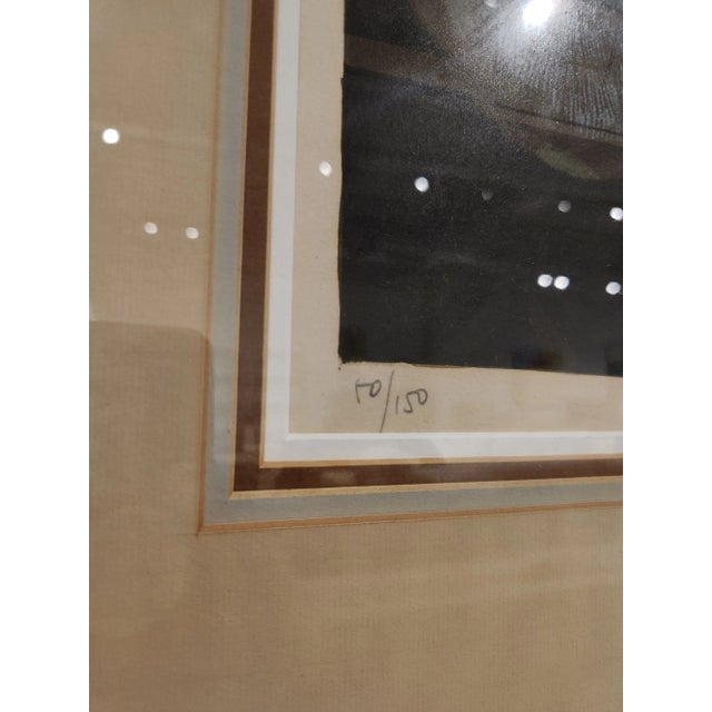 1990s Sunol Alvar “Jeune Fille Et Colombo” Signed Limited Edition Lithograph - Framed For Sale In Austin - Image 6 of 7